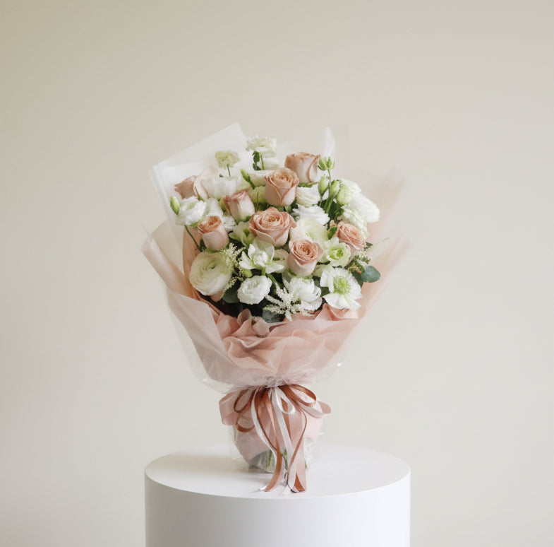Cappuccino roses bouquet 復古玫瑰花束