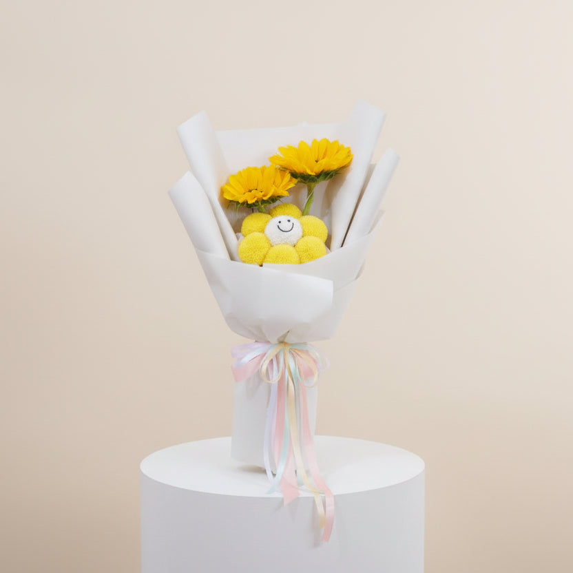 Smiley face Sunflower bouquet 哈哈笑太陽花束