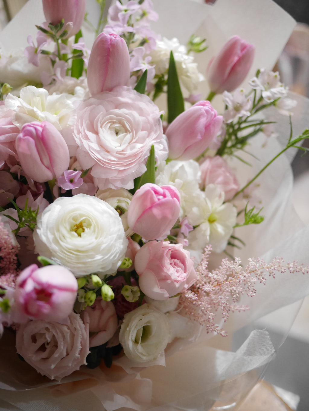 Tulip bouquet 粉鬱金香花束