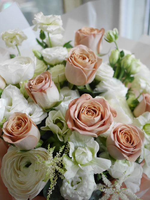 Cappuccino roses bouquet 復古玫瑰花束