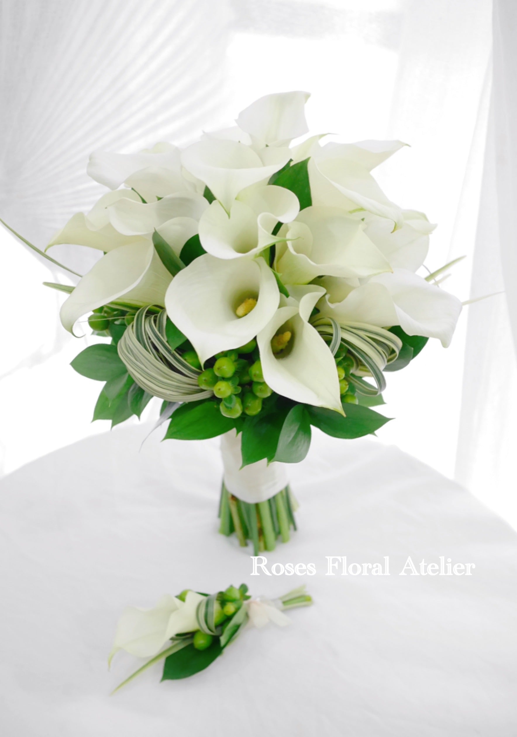 Callalily wedding bouquet 馬蹄蘭手捧花